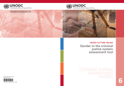 Criminal Justice Assessment Toolkit. Cross