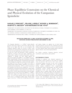 Phase Equilibria Constraints on the Chemical and Physical