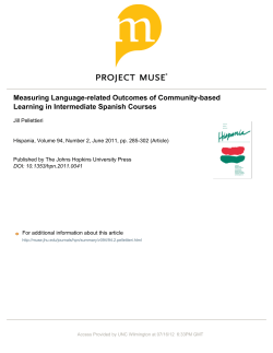 Measuring Language-related Outcomes of Community