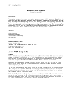 Expeditions Parent Handbook - The YMCA of Greater Birmingham