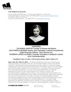 El MUSEO GALA 2015 - El Museo Del Barrio