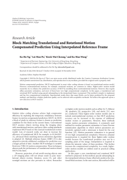 Block-Matching Translational and Rotational Motion Compensated