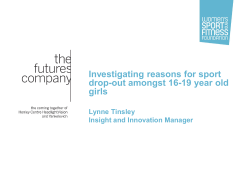 Investigating reasons for sport drop-out amongst 16