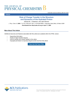 Role of Charge Transfer in the Structure and Dynamics of the