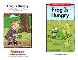 Frog s Hungry