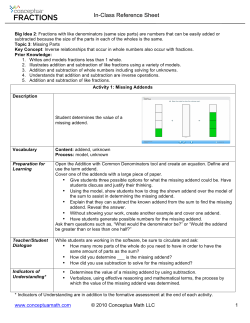 Topic 3 - Conceptua Math