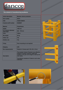 Material Polyethylene Height 1000 mm For columns diameter/ side
