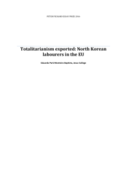 Eduardo Baptista - Totalitarianism exported: North Korean