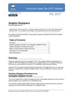 Bulletin PST 123, Graphic Designers
