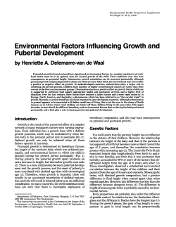 Environmental Factors Influencing Growth and
