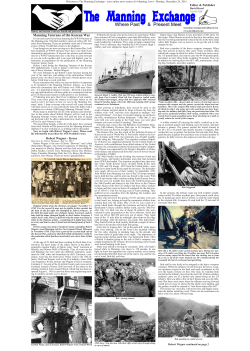 Korean War - listing of Manning Veterans begins