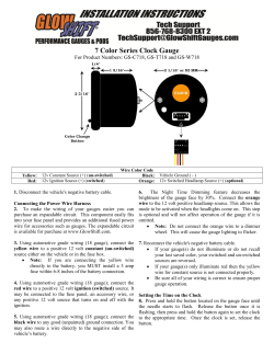 7 Color Series Clock Gauge