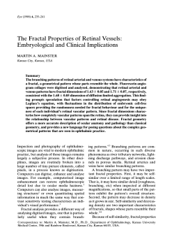 The Fractal Properties of Retinal Vessels: Embryological