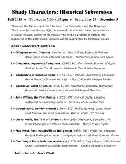 Shady Characters: Historical Subversives