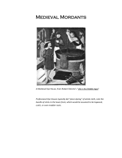 Medieval Mordants - Barony of Caer Mear