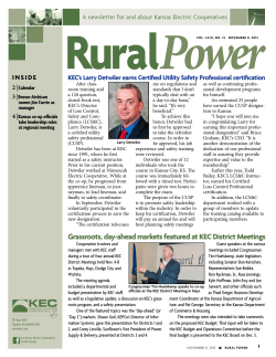 November 8 - Kansas Electric Cooperatives