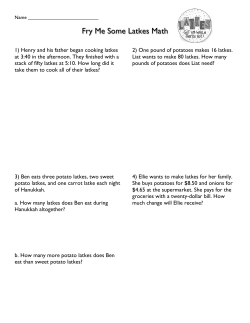 Fry Me Some Latkes Math