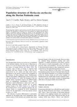 Population structure of Merluccius merluccius along the Iberian