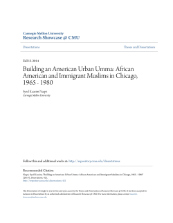African American and Immigrant Muslims in Chicago, 1965