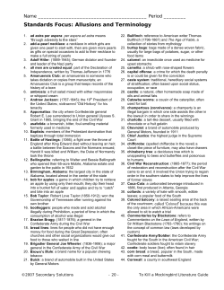 TKAM Allusions and Idioms