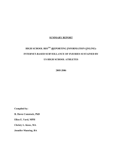 High School RIO (Reporting Information Online)