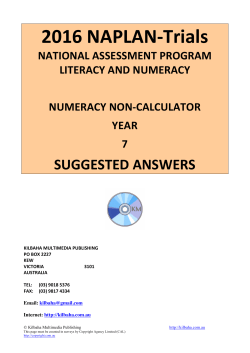 2016 NAPLAN