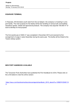 KISARAWE TERMINAL In Kisarawe, 36 kilometers south west from