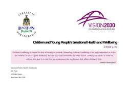 Children and Young People`s Emotional Health and Wellbeing