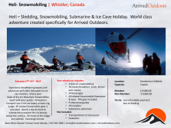 Heli- Snowmobiling | Whistler, Canada Heli