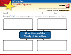 Conditions of the Treaty of Versailles