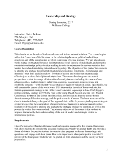 Leadership and Strategy