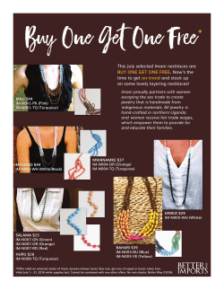 This July selected Imani necklaces are BUY ONE GET ONE FREE