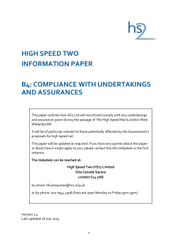 compliance with undertakings and assurances