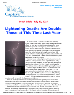 Lightning Strikes Double - Captiva Erosion Prevention District