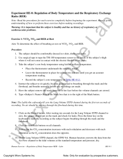 Regulation of Body Temperature and the Respiratory