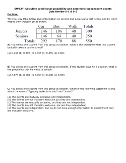 SWBAT: Calculate conditional probability and determine