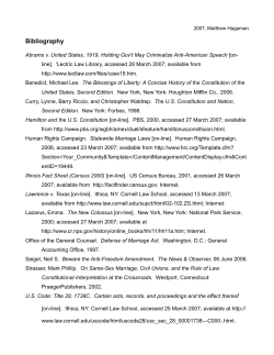 Bibliography - Matthew Hagaman