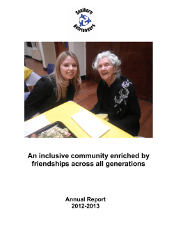 sbannualreport2013 - Southern Befrienders