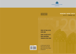 Price setting in the euro area