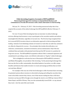 Read More - Folio Investing