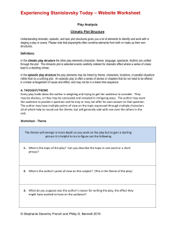 Play Analysis - Climactic