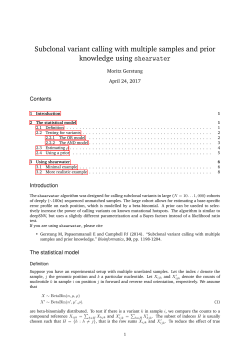 Subclonal variant calling with multiple samples and