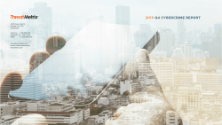 ThreatMetrix Cybercrime Report Q4 2015