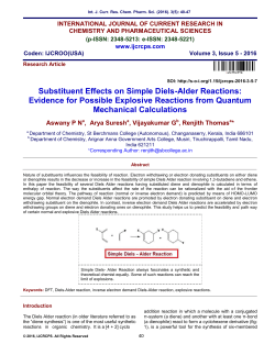 Substituent Effects on Simple Diels-Alder Reactions