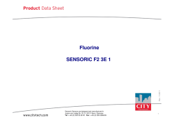 Fluorine SENSORIC F2 3E 1 SENSORIC F2 3E 1