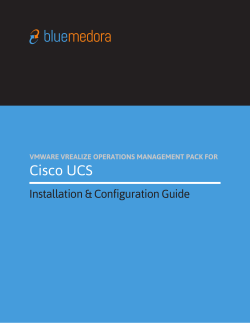 Cisco UCS - Blue Medora