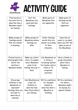 Find words on the word list to describe how a Mooshun might be