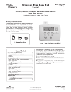 1F89EZ-0251 Instructions - Emerson Climate Technologies
