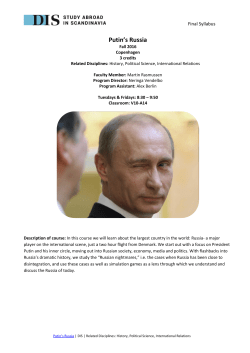 Putin`s Russia
