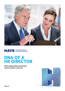 dna of a hr director - Hays